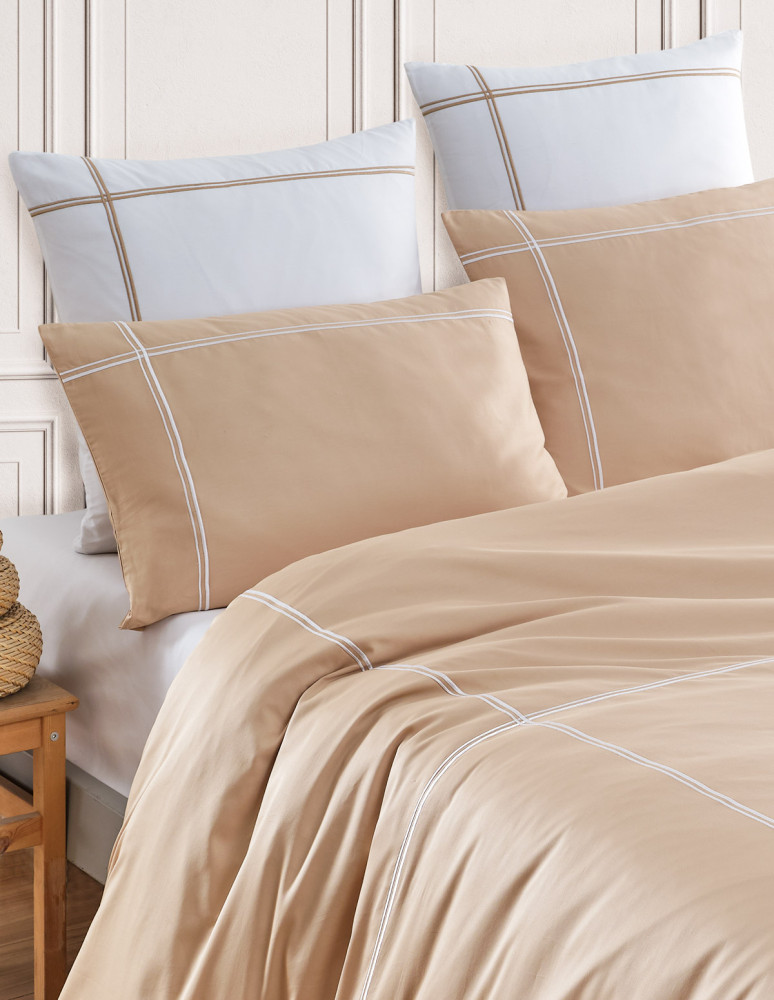 Parure housse de couette satin + 2...