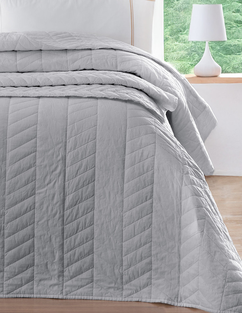 Couvre lit en percale de coton...