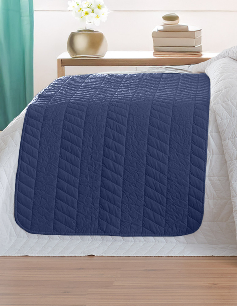 Chemin de lit en percale de coton...