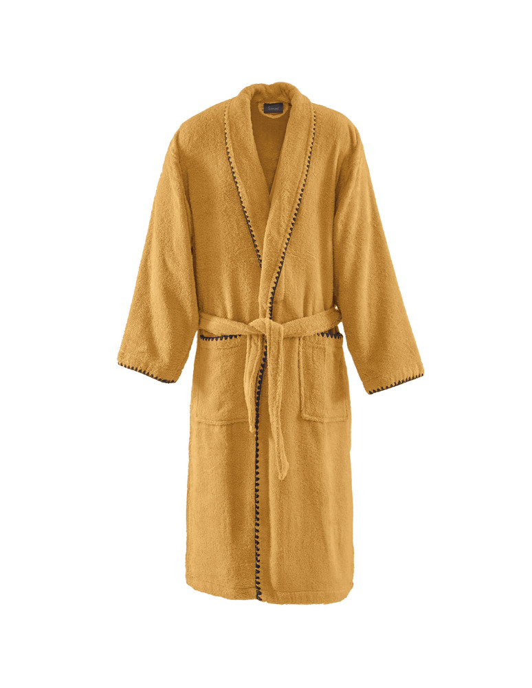 Peignoir mixte col châle point...