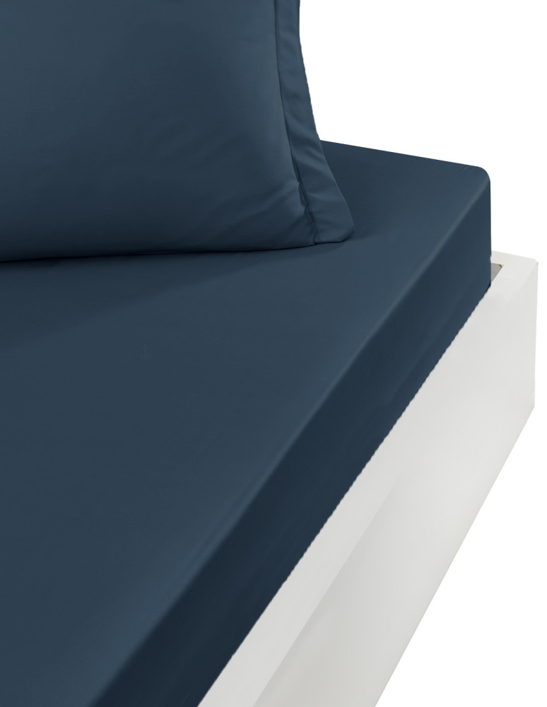 Drap housse satin coton/tencel 200...
