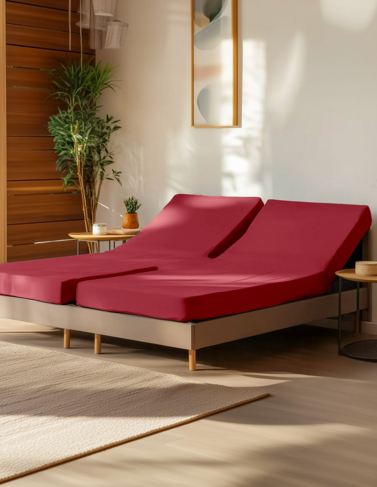 Drap housse en percale de coton pour...