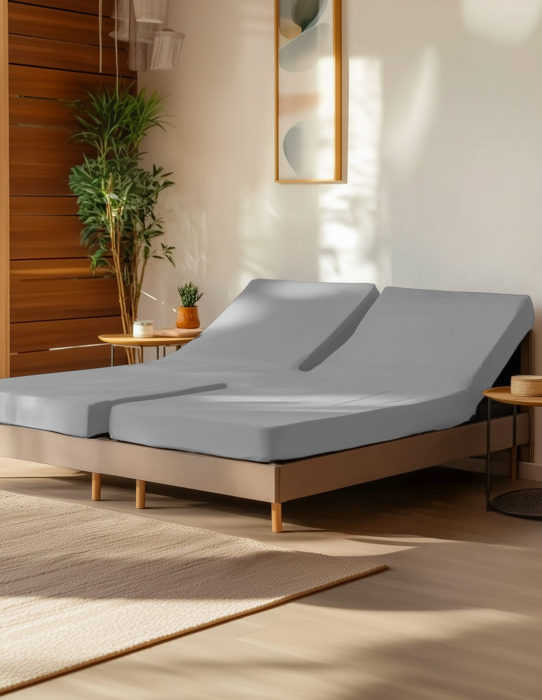 Drap housse en percale de coton pour...