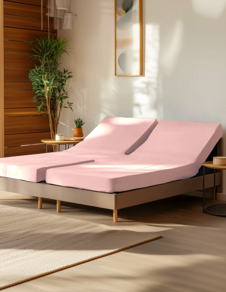 Drap housse en percale de coton pour...