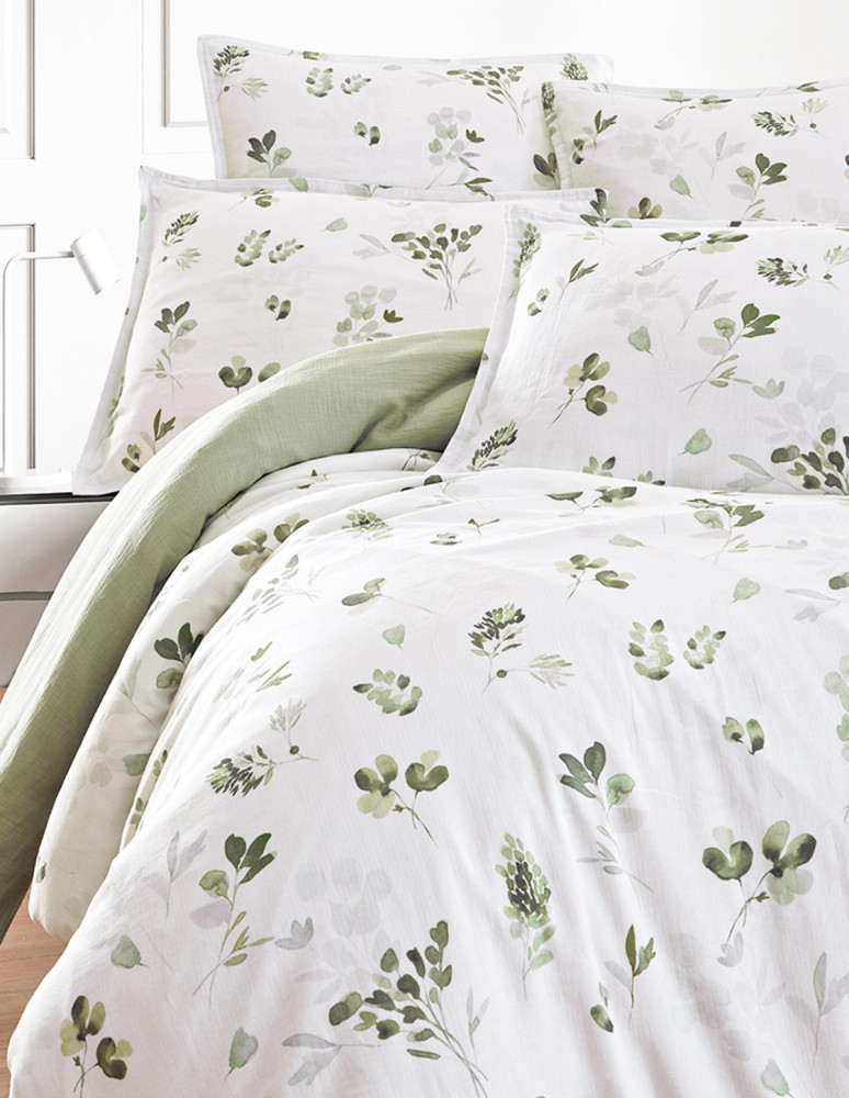 Parure housse de couette gaze de...