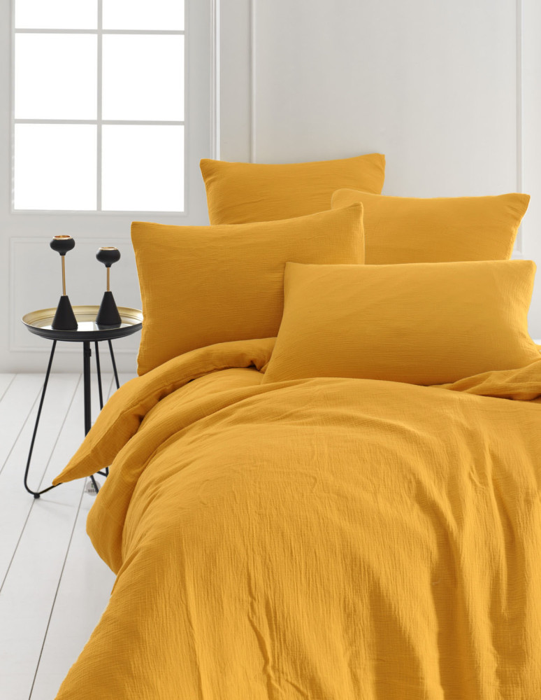 Parure housse de couette gaze de...