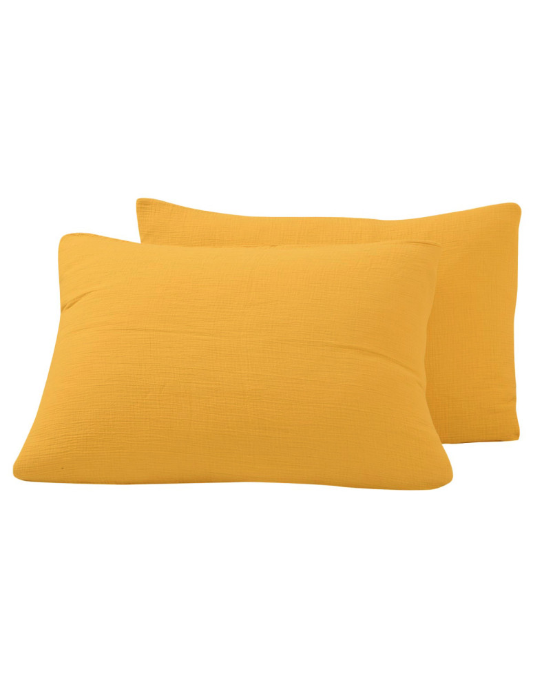 Parure housse de couette gaze de...