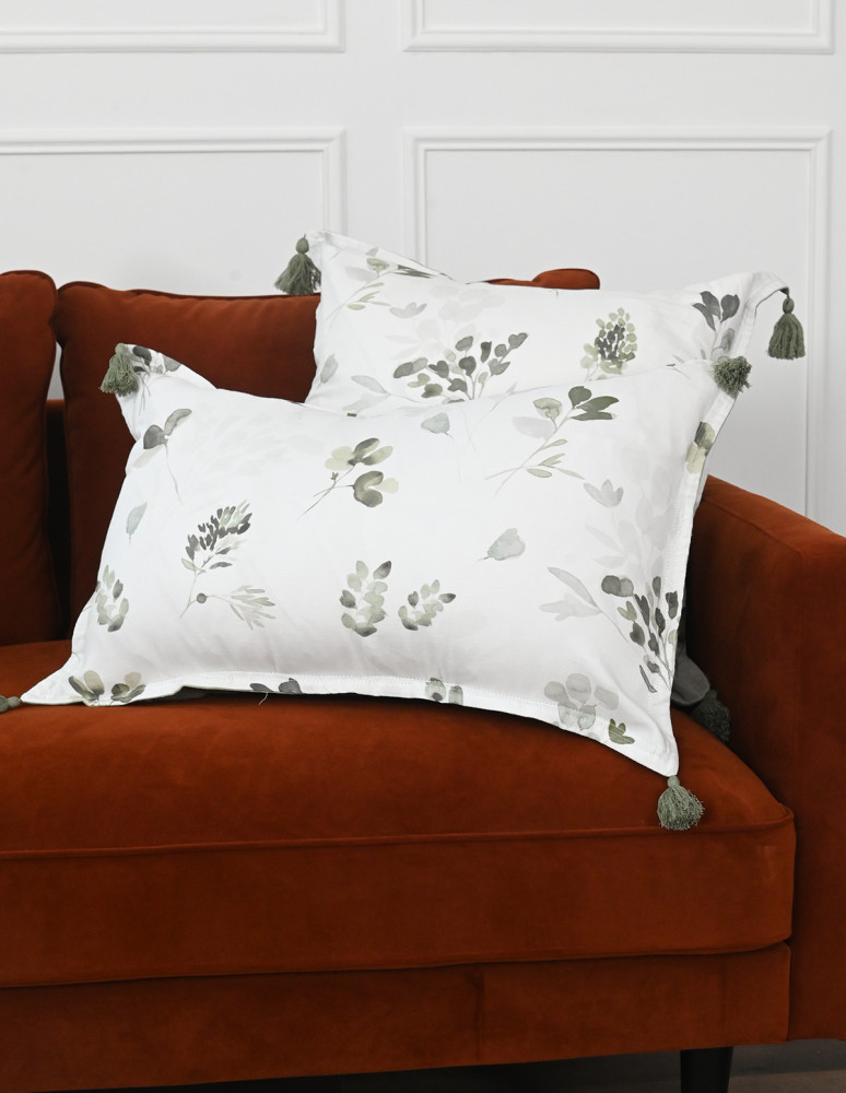 Lot de 2 housses de coussin gaze de...