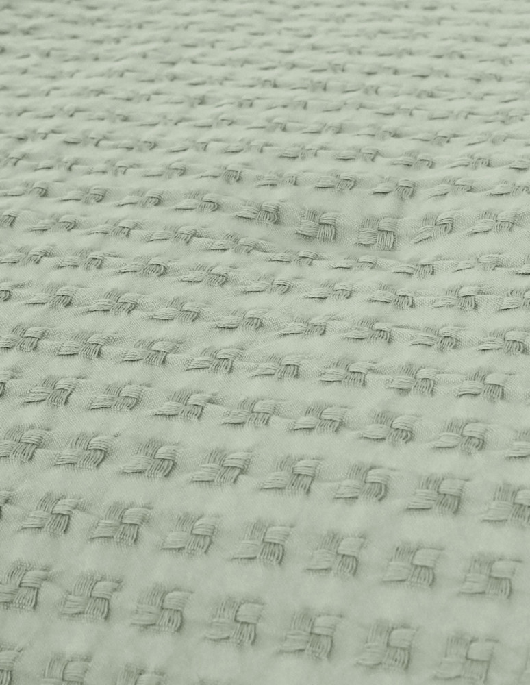 Chemin de lit en coton lavé WAFFLE KNOTE