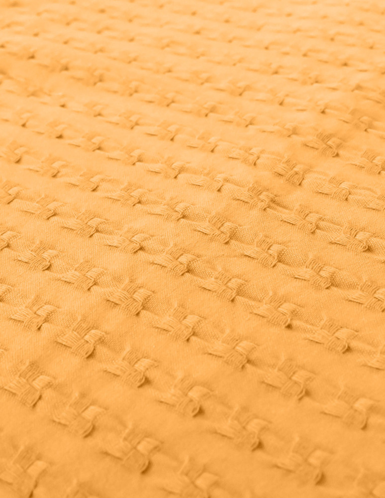 Couvre lit en coton lavé WAFFLE KNOTE