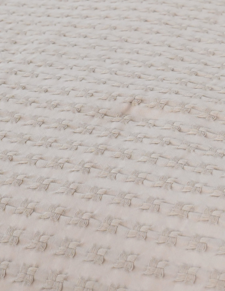 Couvre lit en coton lavé WAFFLE KNOTE
