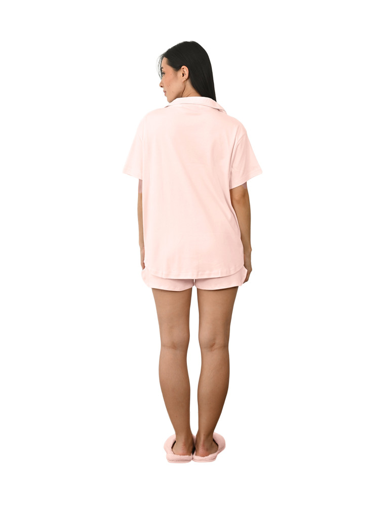 Pyjama femme chemise + short en...