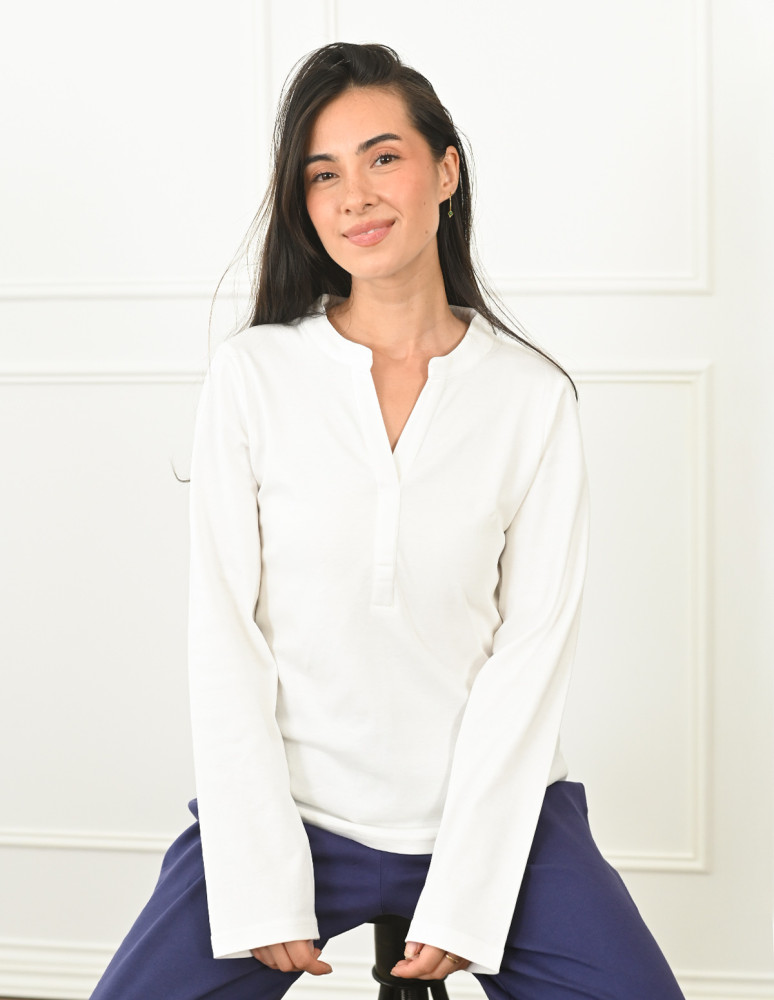 Pyjama femme t-shirt manches longues...