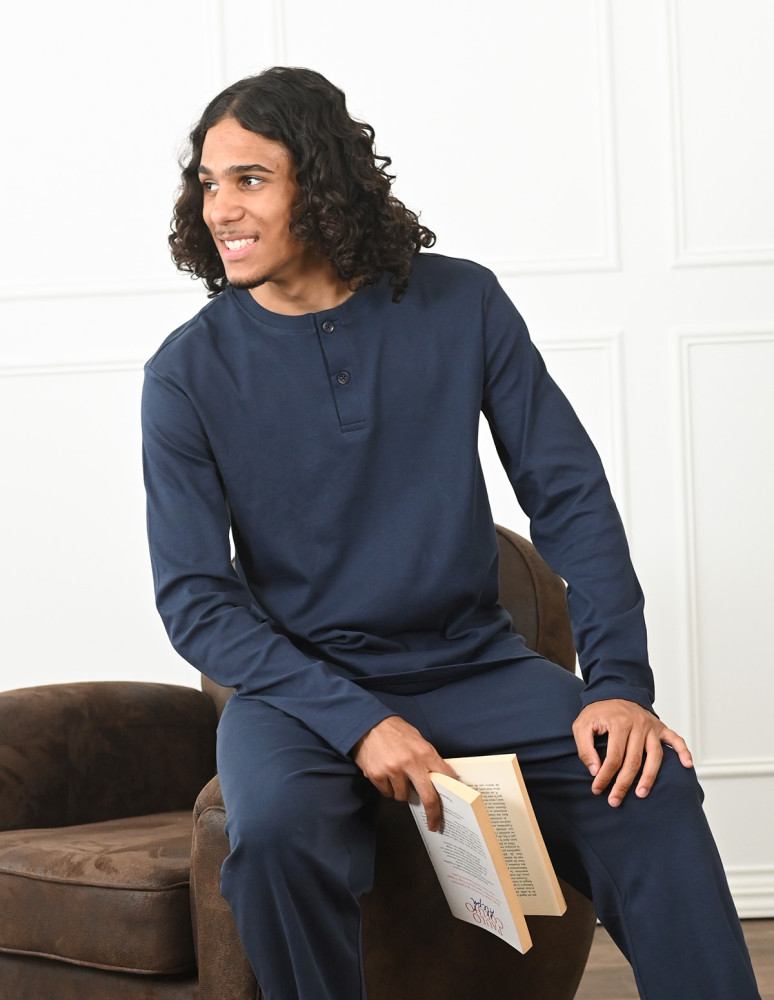 Pyjama homme à t-shirt manches...