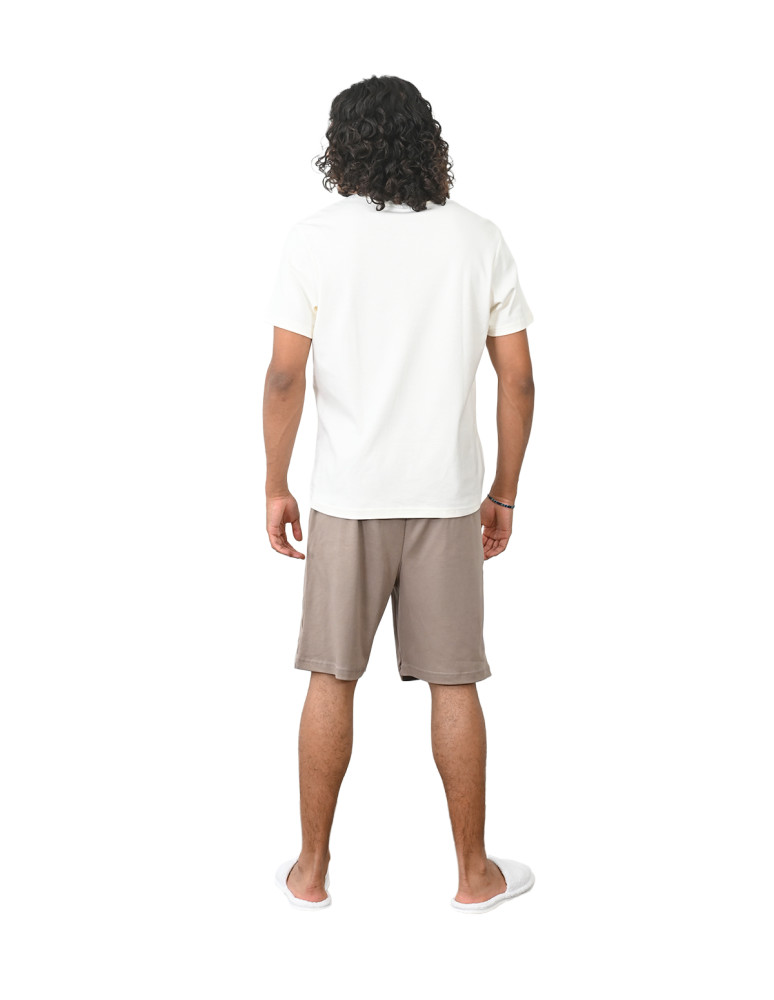 Pyjama homme t-shirt + short en...