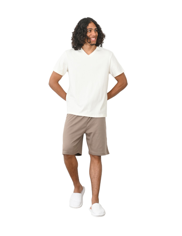 Pyjama homme t-shirt + short en...