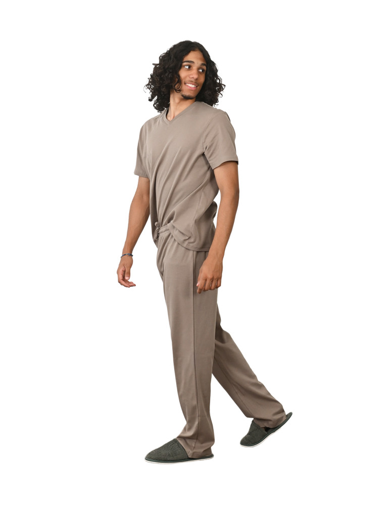 Pyjama homme t-shirt + pantalon en...