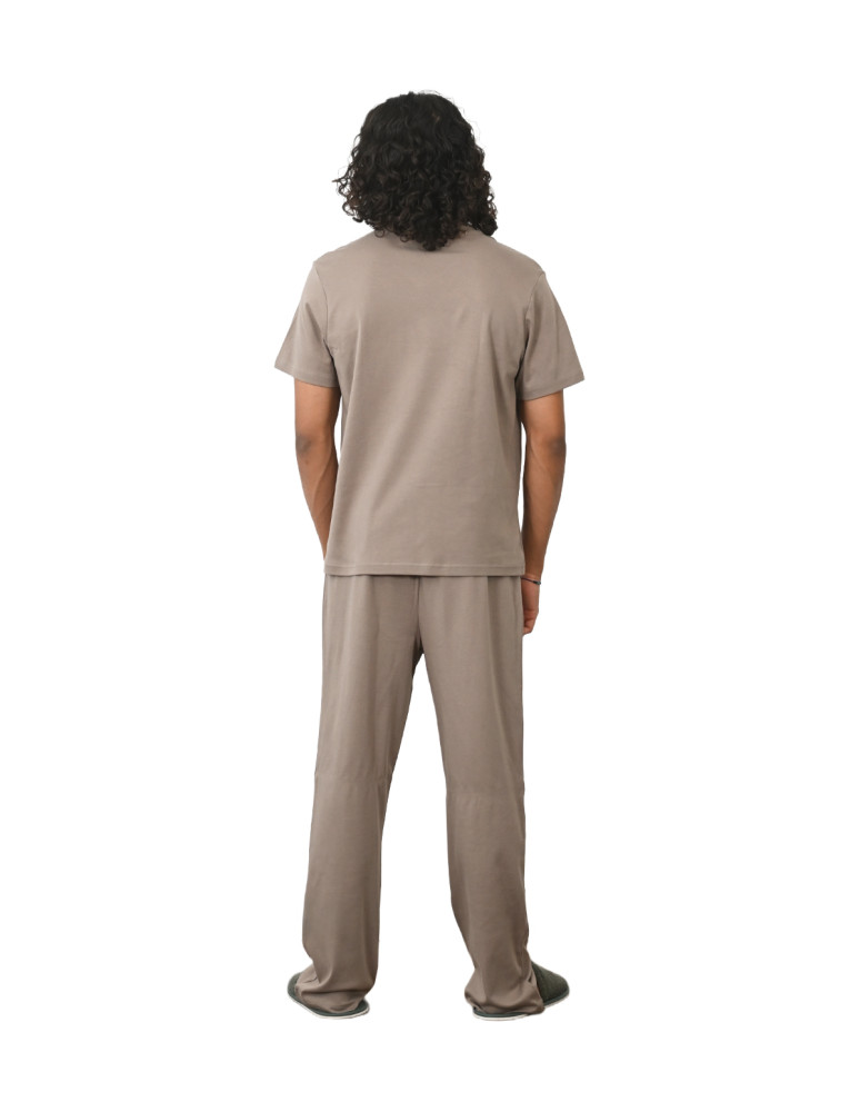 Pyjama homme t-shirt + pantalon en...