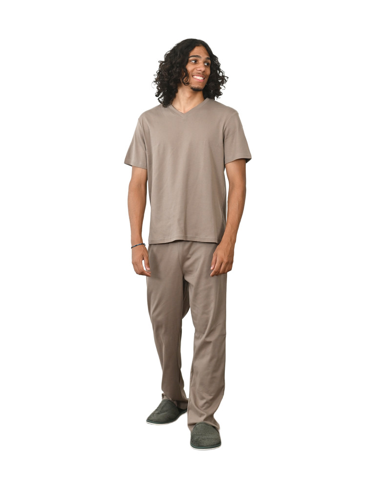 Pyjama homme t-shirt + pantalon en...