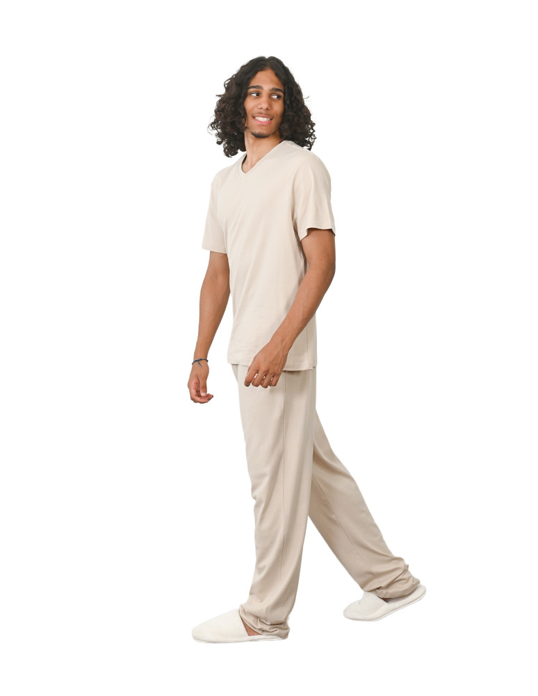 Pyjama homme t-shirt + pantalon en...