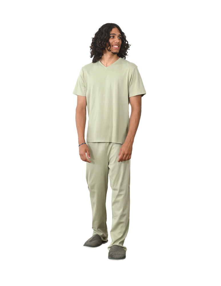 Pyjama homme t-shirt + pantalon en...