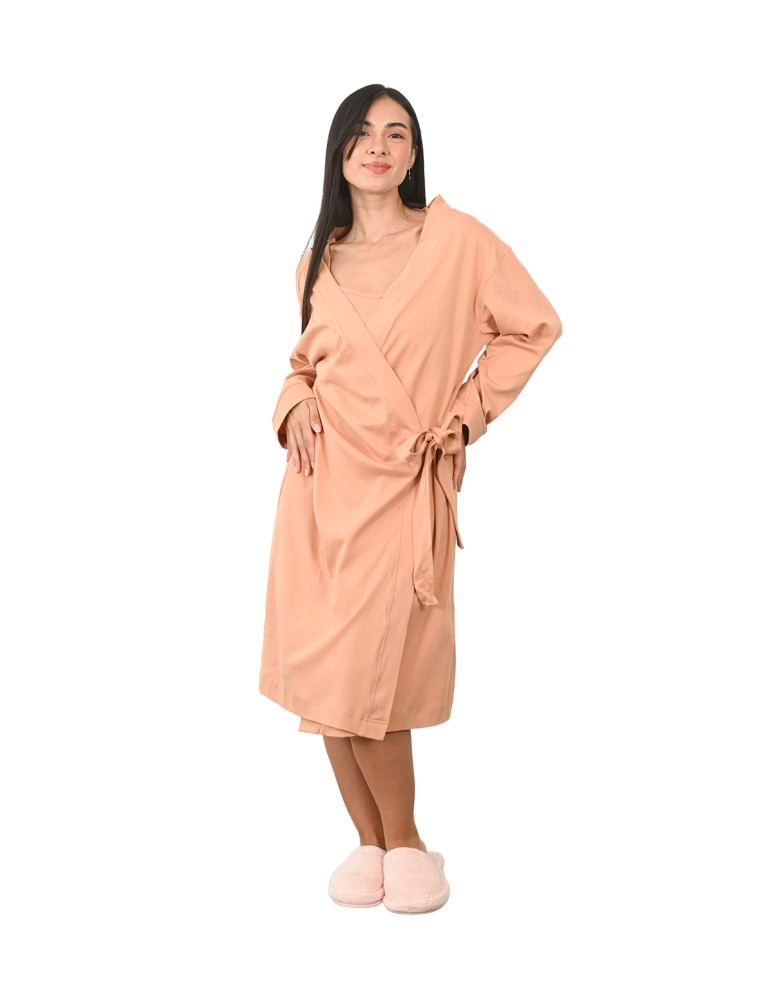 Robe de chambre femme en jersey SAVANNAH