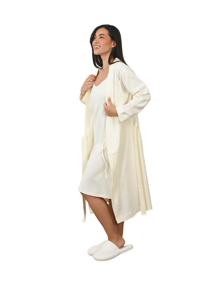Robe de chambre femme en jersey SAVANNAH