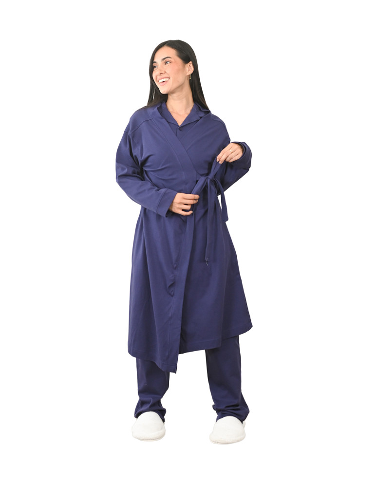 Robe de chambre femme en jersey SAVANNAH