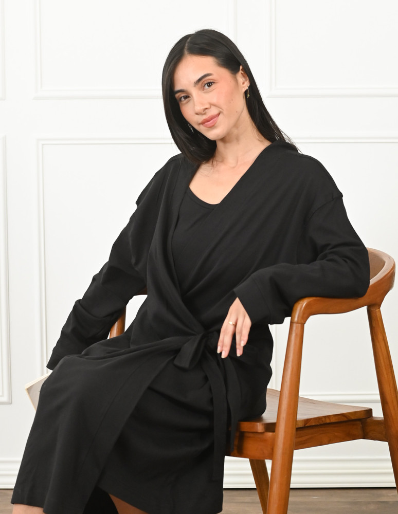 Robe de chambre femme en jersey SAVANNAH