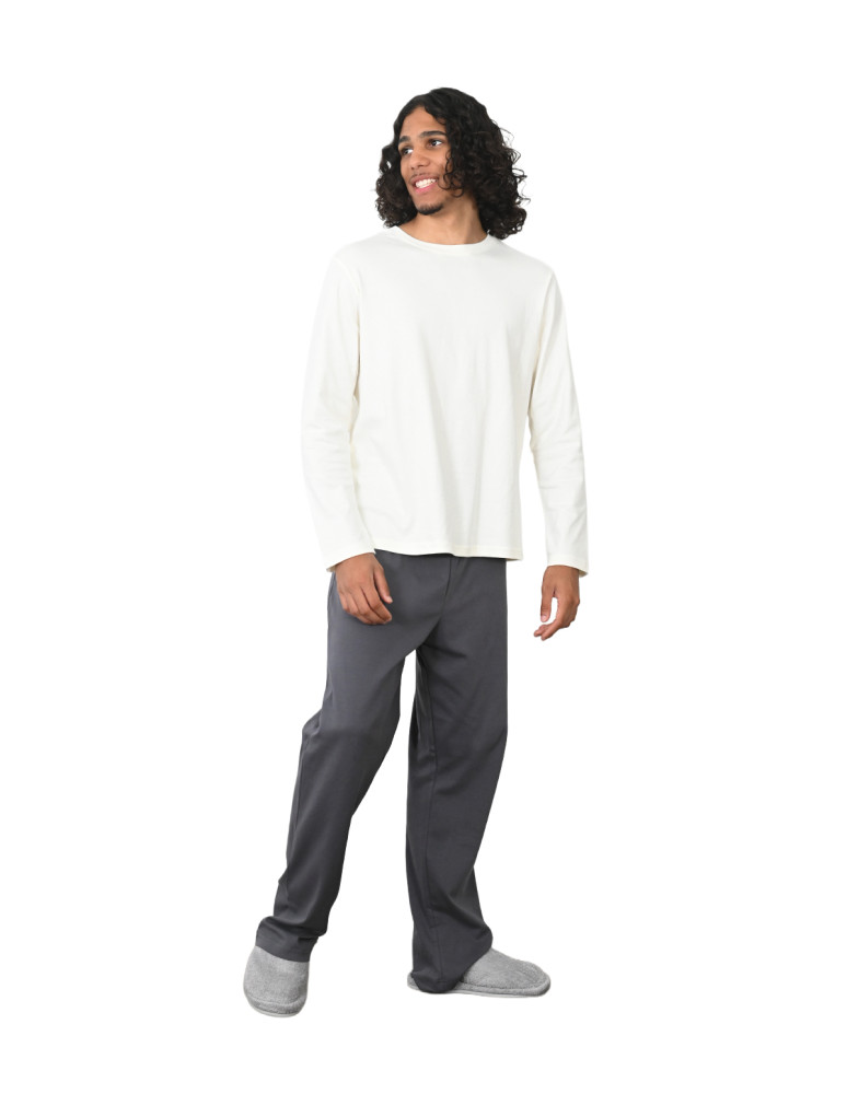 Pyjama homme t-shirt manches longues...