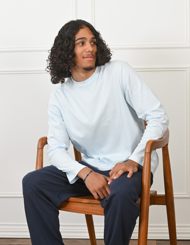 Pyjama homme t-shirt manches longues...