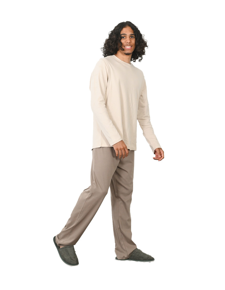 Pyjama homme t-shirt manches longues...