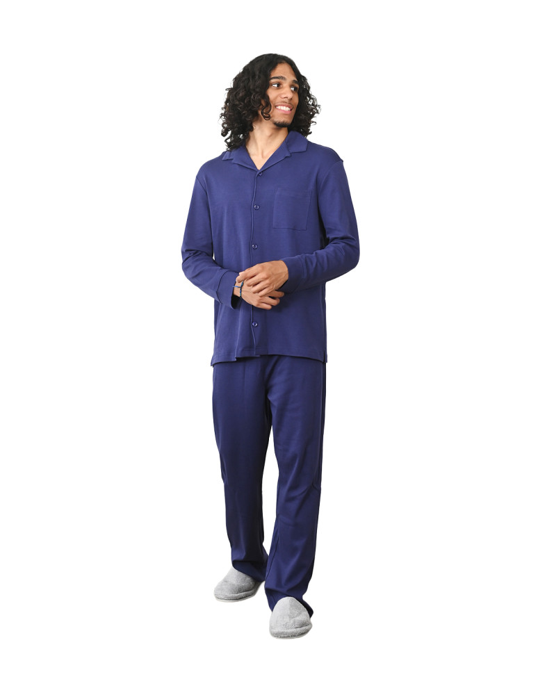 Pyjama mixte à chemise + pantalon YALE