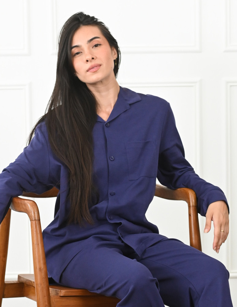 Pyjama mixte à chemise + pantalon YALE