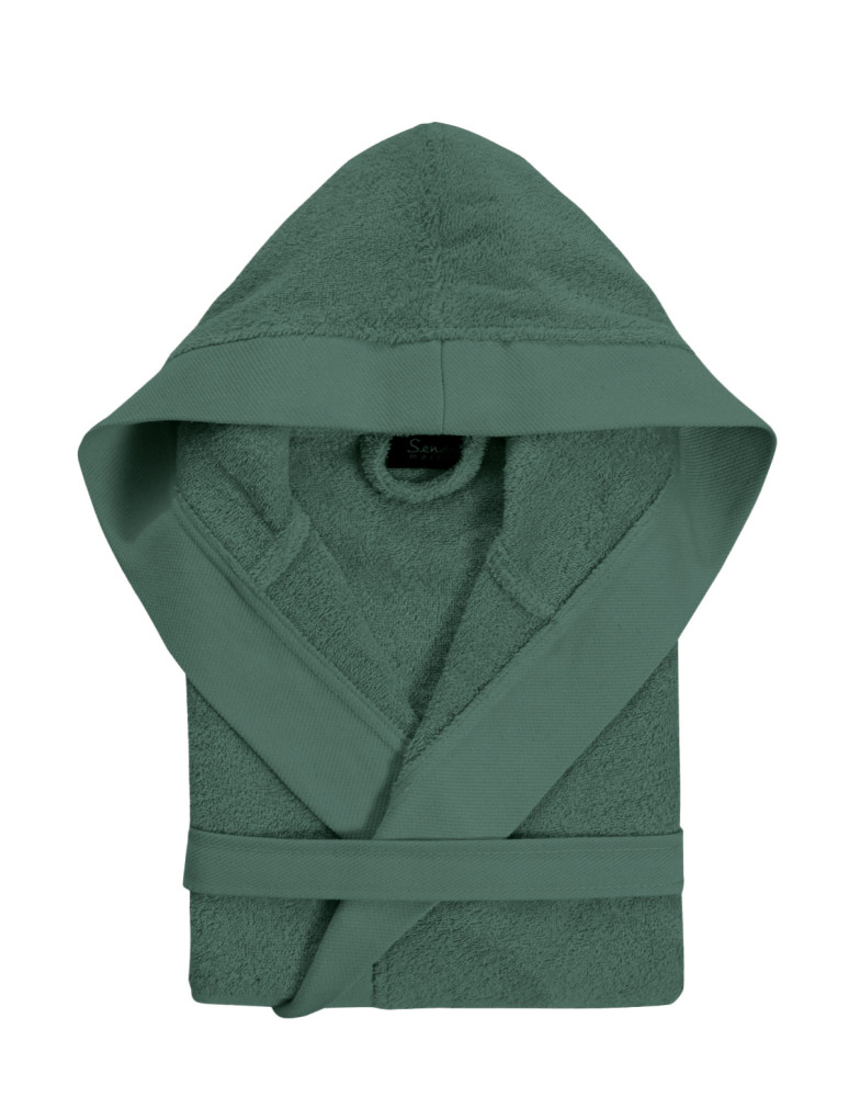 Peignoir mixte à capuche uni 420 g/m²...