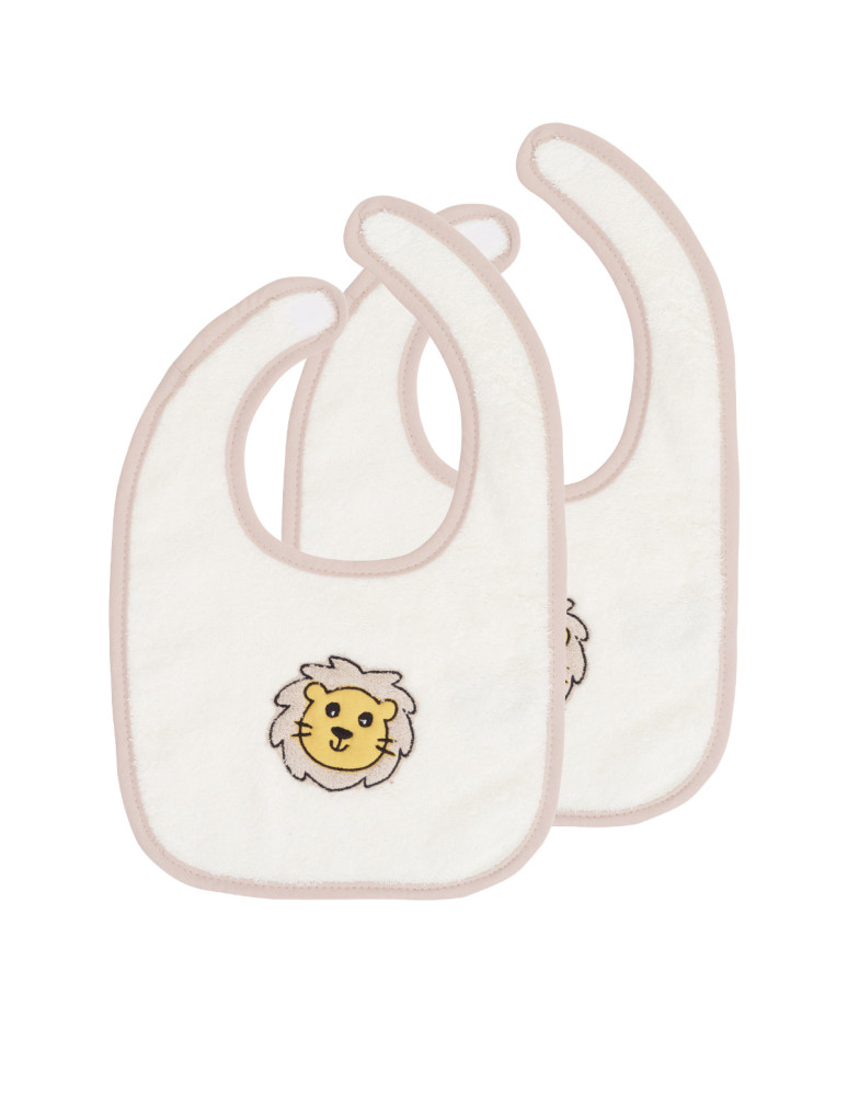 Lot de 2 bavoirs THEO LE LION