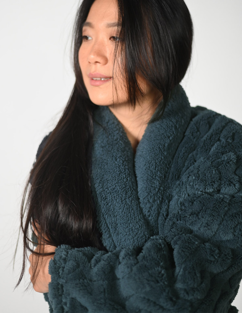 Peignoir polaire mixte doux et chaux...