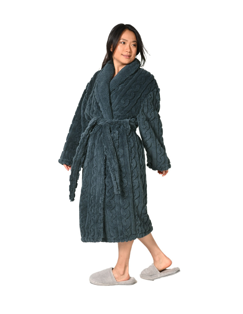 Peignoir polaire mixte doux et chaux...