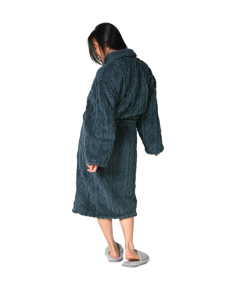 Peignoir polaire mixte doux et chaux...