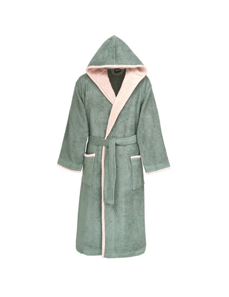 Peignoir mixte à capuche bicolore 420...