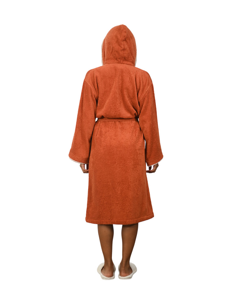 Peignoir mixte à capuche bicolore 420...