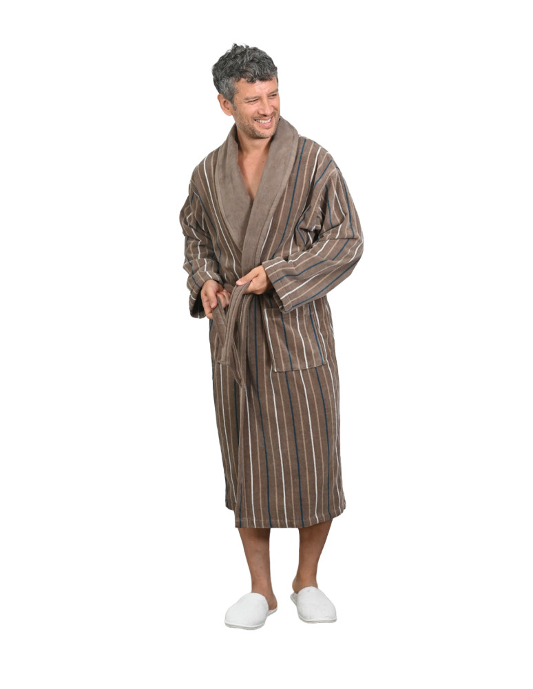 Peignoirs col châle Jacquard 420gr/m²...