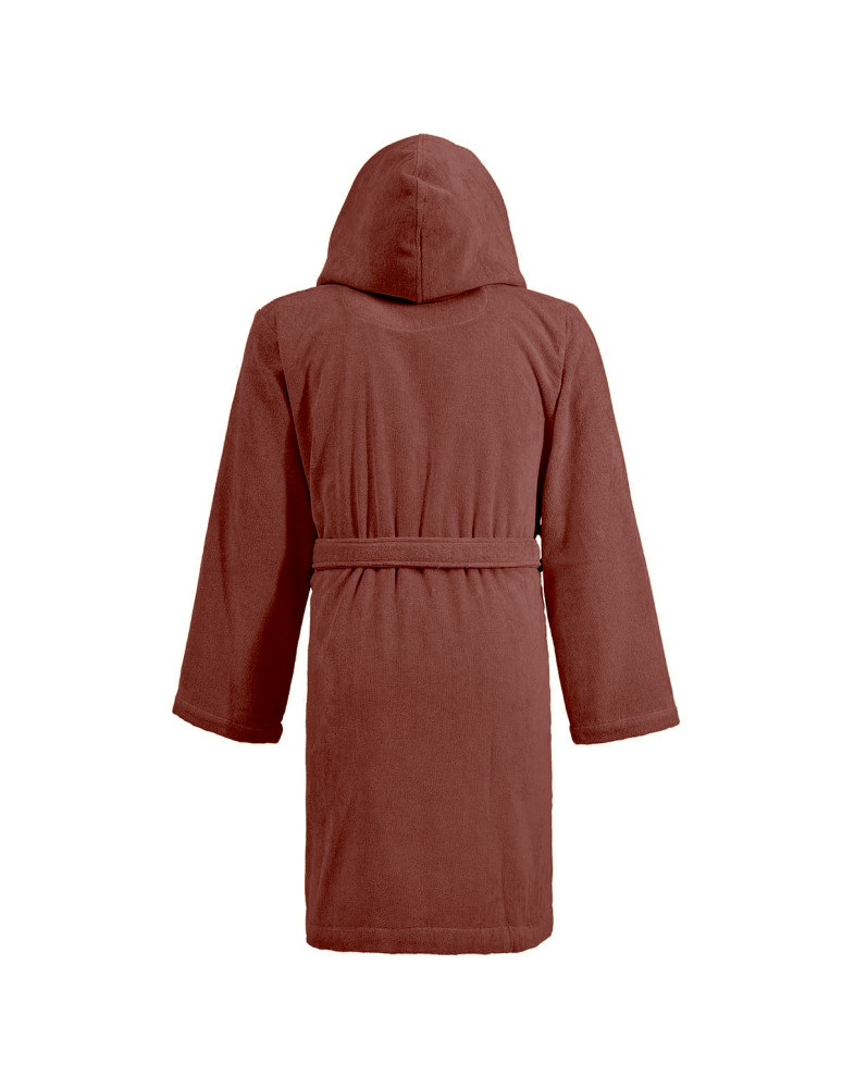 Peignoir court à capuche velours...