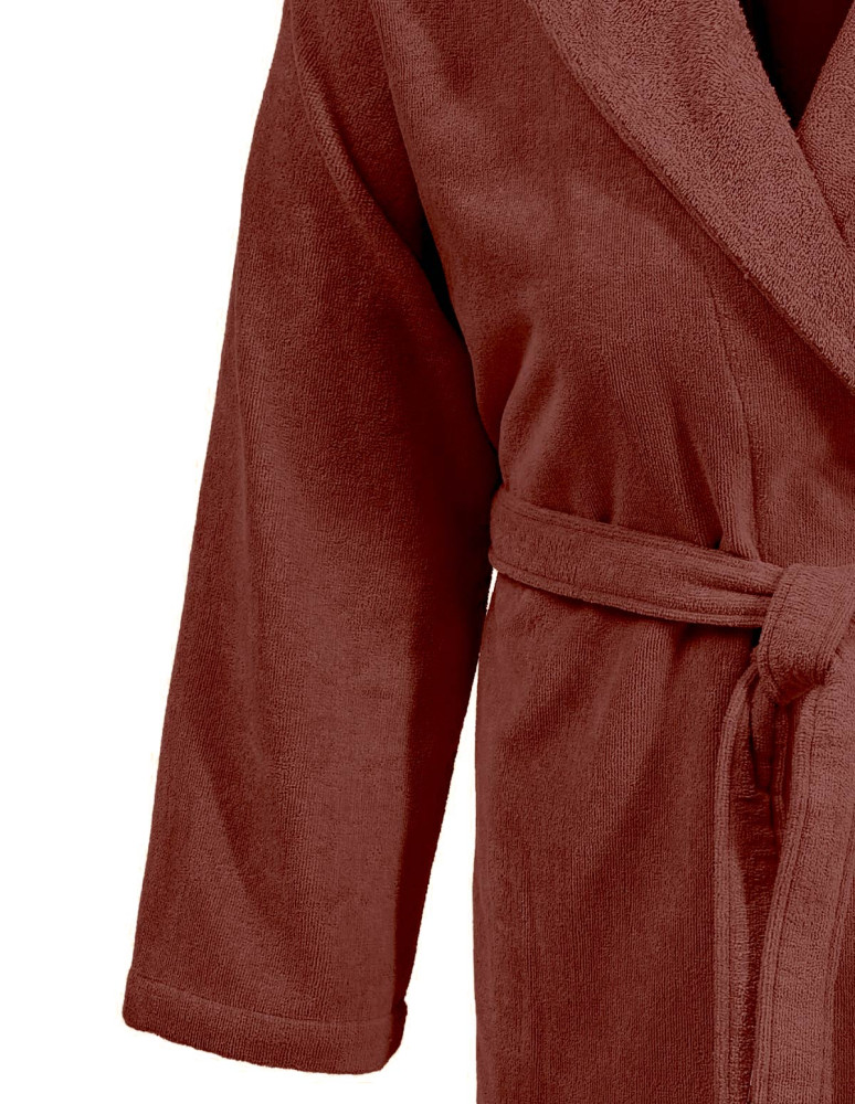 Peignoir court à capuche velours...