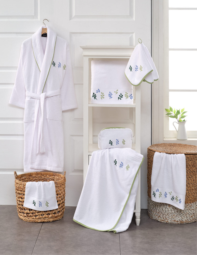 Lot de 3 serviettes invité BARBARA