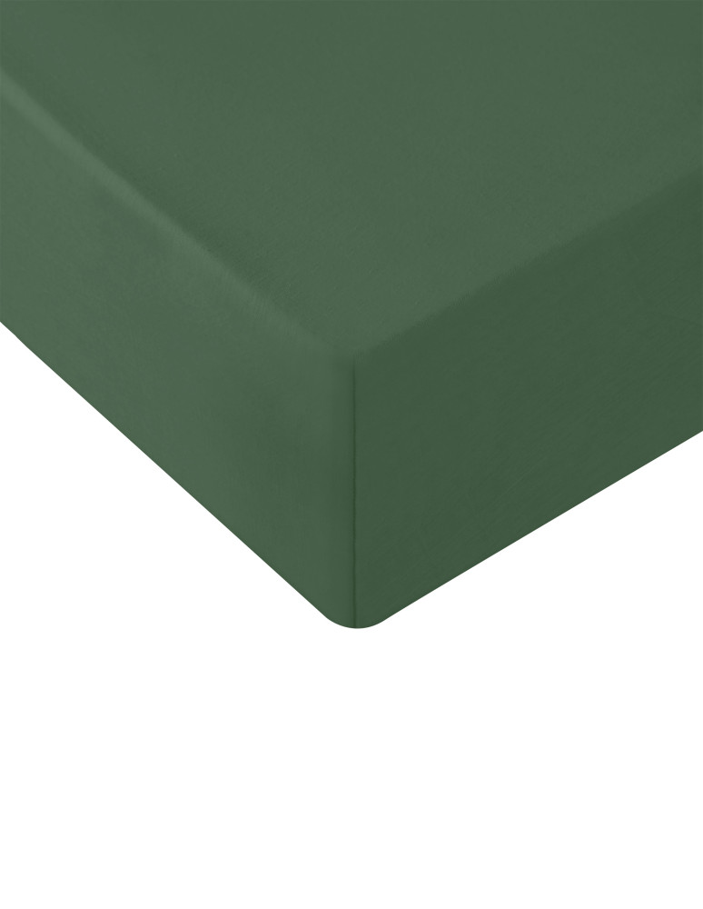 Drap housse en coton lavé biologique...