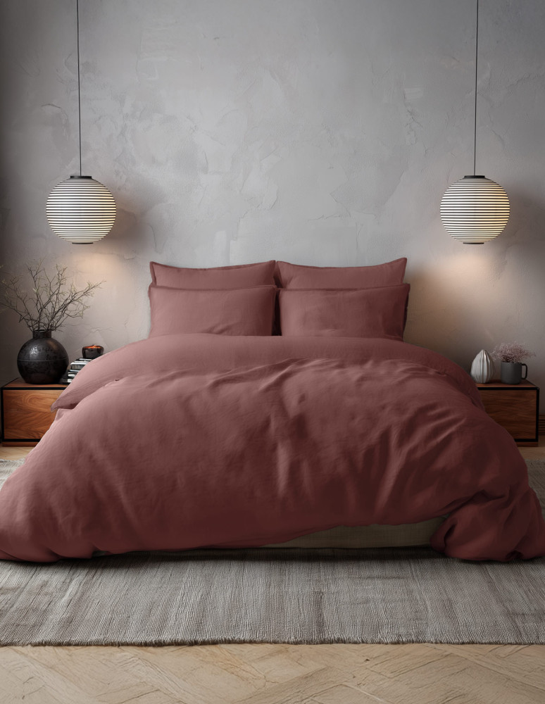 Drap housse en percale lavée bonnet...