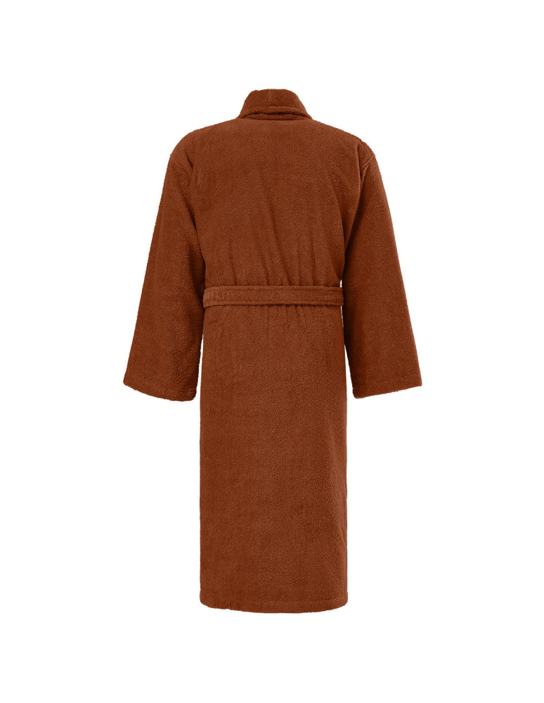 Peignoir col châle en coton...