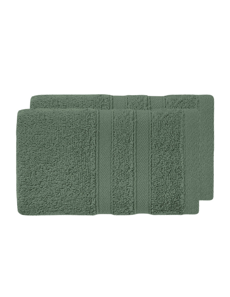 Lot 2 serviettes invité en coton...