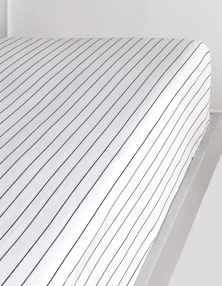 Drap housse en percale de coton...